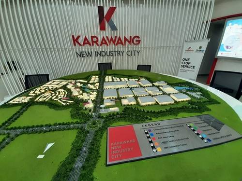 인도네시아 카라왕 신산업단지 조감도 [촬영=성혜미]