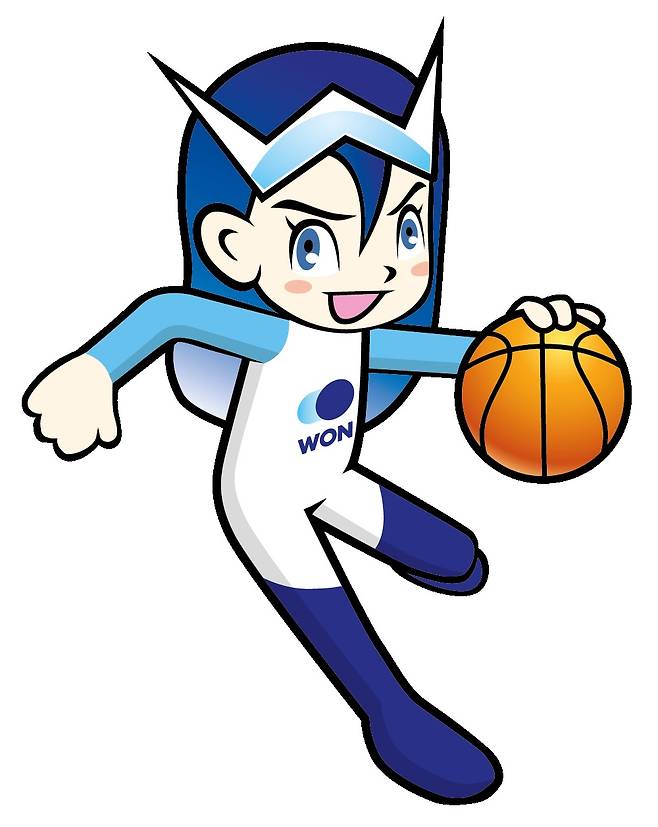 우리은행 우리WON 캐릭터(WKBL 제공)© 뉴스1