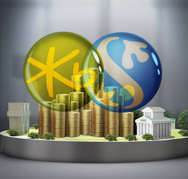 KB금융그룹과 신한금융그룹이 ‘글로벌 그린에너지 파트너십 펀드’에 총 800억원 규모로 공동 출자했다./그래픽=김은옥 기자