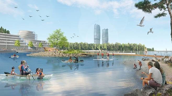 미래에셋 컨소시엄의 전남 여수시 경도 개발 조감도. (사진=미래에셋 제공) *재판매 및 DB 금지