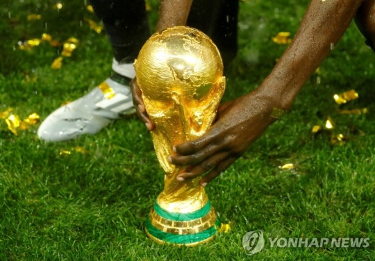 2018 러시아 월드컵 우승 트로피
[로이터=연합뉴스 자료사진]