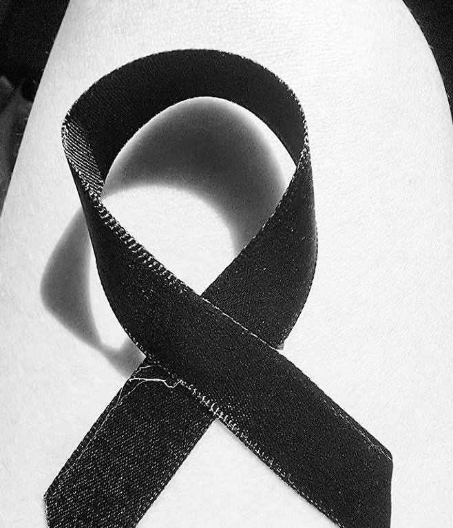 장성규가 올린 추모 리본. 사진| 장성규 SNS