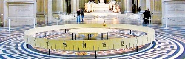 프랑스 파리의 팡테옹에 전시된 ‘푸코의 진자’ 복제품.