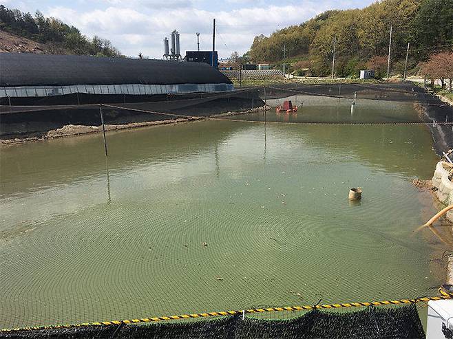 충북 청주시 상당구 문의면의 한 양어장. 충북도 제공
