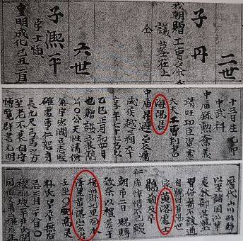 해주 윤씨 세보 해양군 윤희평 관련 기록 [구리문화원]