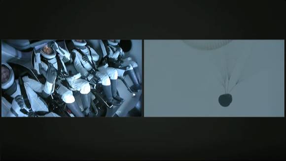 3일 동안 우주여행을 즐겼던 민간 우주인 4명이 지구로 돌아왔다. [사진=스페이스X]