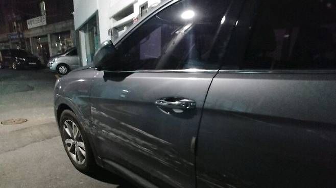 음주운전 피해 차량 [부산경찰청 제공] (사진=연합뉴스)