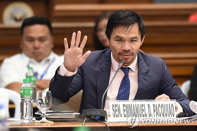 필리핀의 복싱 영웅 매니 파키아오 상원의원 [AFP=연합뉴스]
