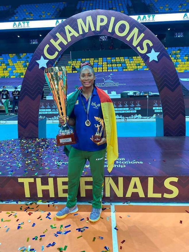 카메룬 대표팀에서 활약한 GS칼텍스의 모마(GS칼텍스 제공)© 뉴스1