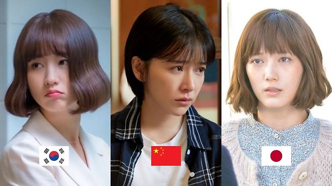 시월드를 실감나게 묘사한 드라마들. 왼쪽부터 한드 ‘며느라기’, 중드 ‘친애적자기’, 일드 ‘부인은, 취급주의’.