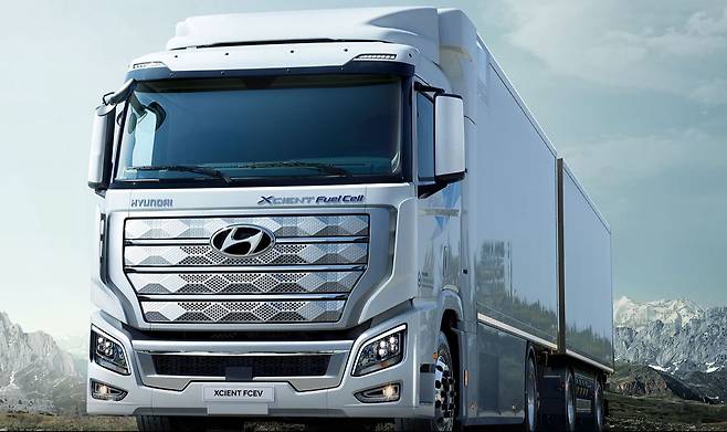 현대차 수소전기트럭 엑시언트. /현대차