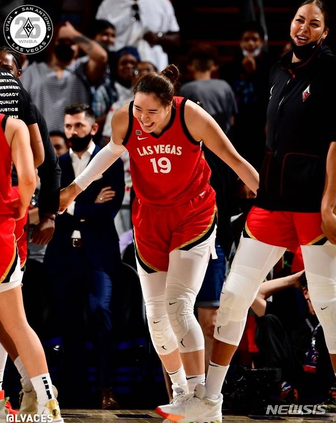 [서울=뉴시스]WNBA 박지수 (사진 = 라스베이거스 에이시스 SNS 캡처)