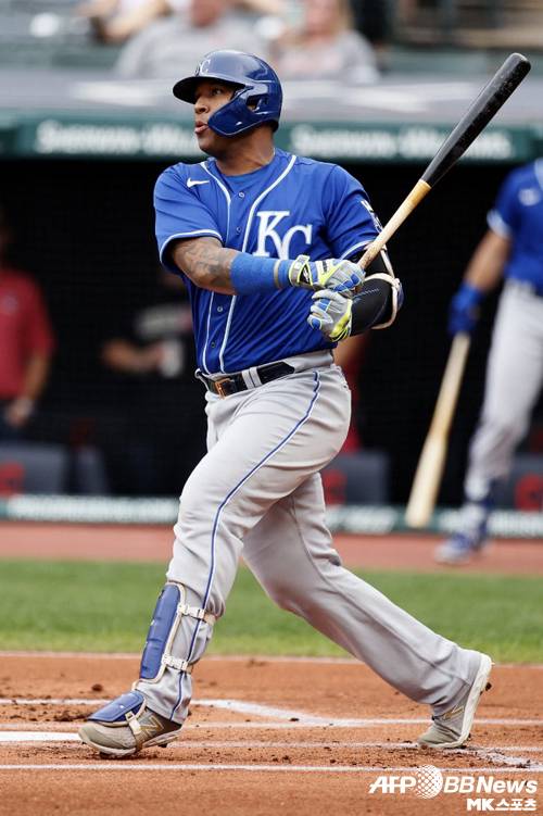 페레즈가 포수 한 시즌 최다 홈런 기록을 경신했다. 사진(美 클리블랜드)=ⓒAFPBBNews = News1