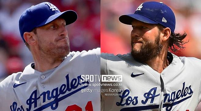 ▲ 맥스 슈어저(왼쪽)-클레이튼 커쇼