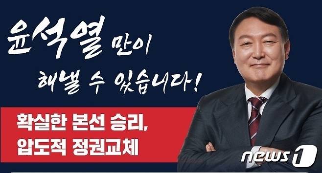 윤석열 전 검찰총장 지지자들이 만든 온라인 홍보물 ©뉴스1