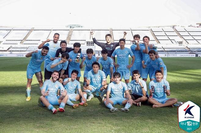▲ 대구FC가 에드가의 결승골로 제주 유나이티드를 1-0으로 꺾었다. ⓒ한국프로축구연맹
