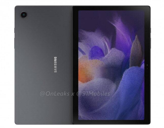 유출된 삼성 갤럭시 탭 A8 렌더링 디자인. (사진=91모바일)