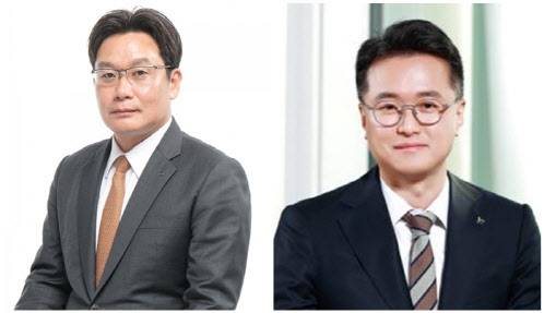 심재완(좌) 아모레퍼시픽 설화수 브랜드 유닛장(전무), 이창규 에뛰드 신임 대표이사(상무)(사진=아모레퍼시픽그룹)