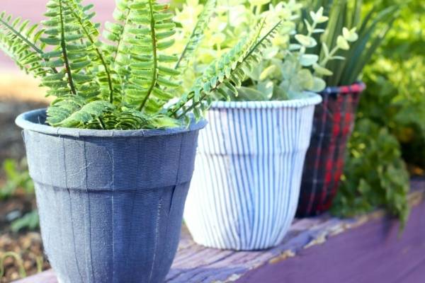 사진= (기사 내용과 무관함) 자투리 천을 모아 만든 업사이클링 화분, upcyclestuff