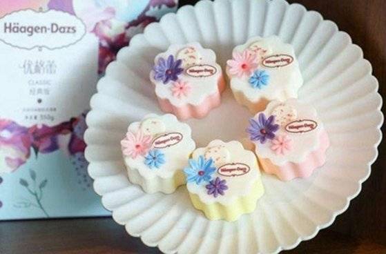 하겐다즈가 출시한 '아이스크림 월병'. [SNS 캡처]