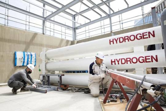 효성중공업이 지난해 8월 완공한 정부세종청사 수소충전소 설치 모습. 이 충전소는 서울 국회 수소충전소 구축 이후 세워진 국가 핵심시설의 두 번째 수소충전 인프라다. 효성 제공