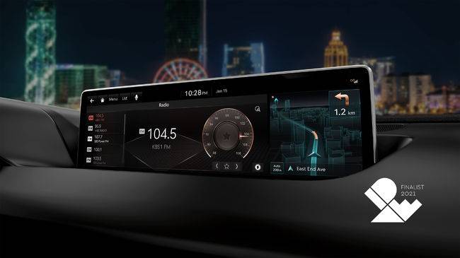 제네시스 인포테인먼트 시스템.