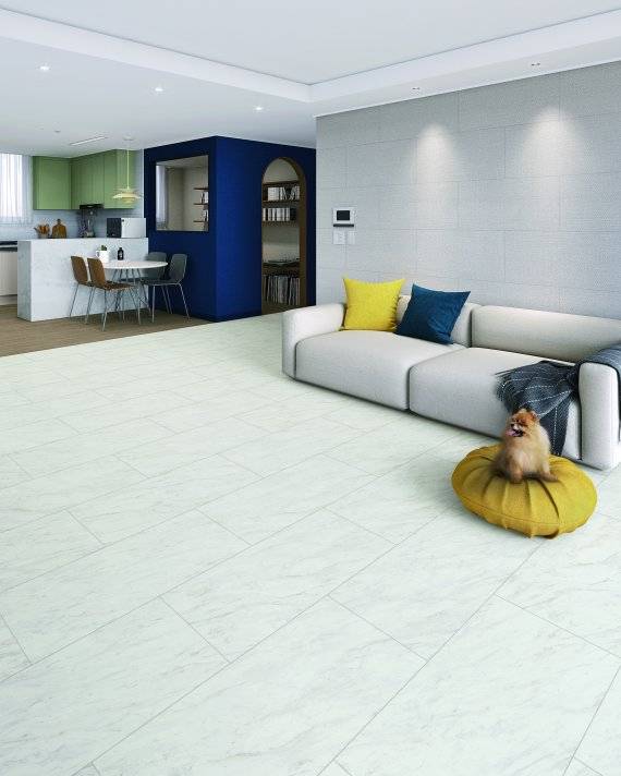 한솔홈데코의 '한솔펫마루' 시공 사례. 한솔홈데코 제공.