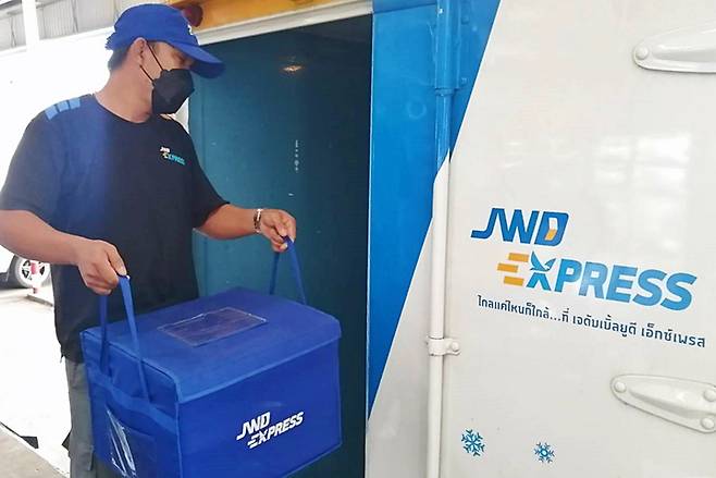 [나주=뉴시스] 콜드체인 유통 시스템을 갖춘 태국 CJ JWD 로지스틱스 공동물류센터 모습. (사진=aT 제공) 2021.09.24 photo@newsis.com *재판매 및 DB 금지