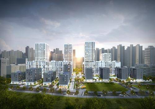 e편한세상강일어반브릿지 투시도  [DL이앤씨 제공]