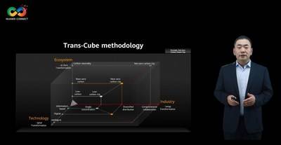 에너지 정상회의에서 연설하는 David Sun 화웨이 엔터프라이즈 BG 부사장 겸 글로벌 에너지 사업 사장 (PRNewsfoto/Huawei)