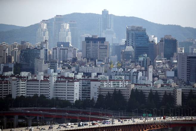 서울 강남구 삼성동과 청담동 일대 아파트 단지. (사진=연합뉴스)