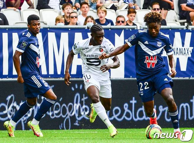 보르도가 스타드 렌과의 2021-22 리그1 8라운드에서 1-1로 비겼다. © AFP=뉴스1