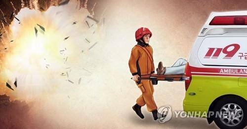 폭발사고 사상자 발생 (PG) [정연주, 최자윤 제작] 일러스트