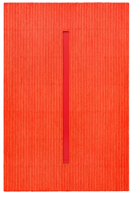 박서보, 모볍, 2008, 한지에 혼합재료, 195X130cm.[사진 국제갤러리]