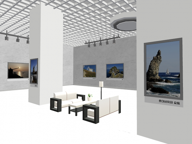 DGB대구은행이 메타버스 플랫폼 제페토에서 독도 사진전을 열고 있다. (DGB대구은행 제공) 2021.09.27