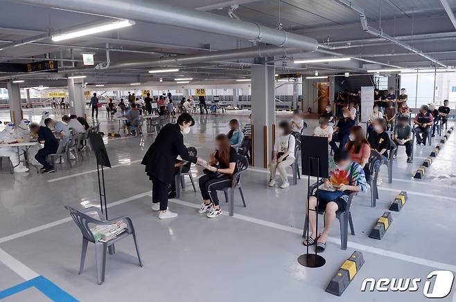 광주 코로나19 진단 검사./뉴스1 DB © News1 정다움 기자