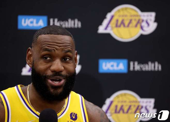 LA 레이커스 르브론 제임스. © AFP=뉴스1