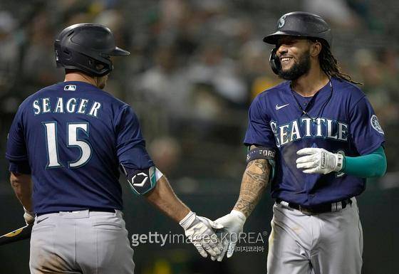 시애틀이 와일드카드 2위를 넘보고 있다. 게티이미지