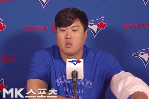 류현진이 경기 후 인터뷰를 하고 있다. 사진= 인터뷰 영상 캡처.