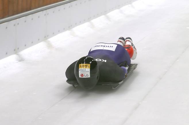 스켈레톤 훈련 장면 [대한봅슬레이스켈레톤경기연맹 제공. 재판매 및 DB 금지]