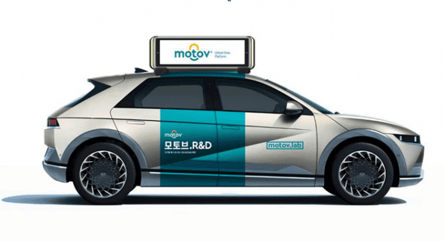 엣지 AI 디바이스가 장착된 택시 (사진=모토브)