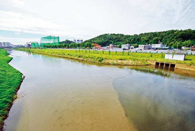 안양천과 갈산.