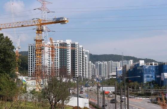경기 성남시 판교대장 도시개발사업구역 일대 모습. 연합뉴스