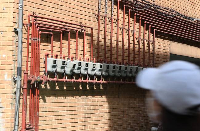 서울 시내 주택가에 도시가스 계량기가 촘촘히 설치돼 있다. 연합뉴스