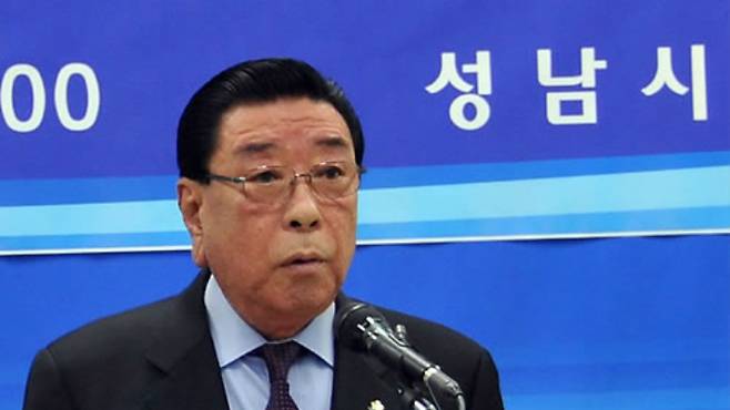 이대엽 당시 성남시장. 연합뉴스