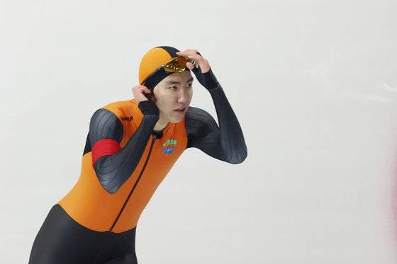 SK텔레콤배 제56회 전국남녀 종목별 스피드스케이팅 선수권 남자 500m에서 우승한 차민규. [뉴스1]