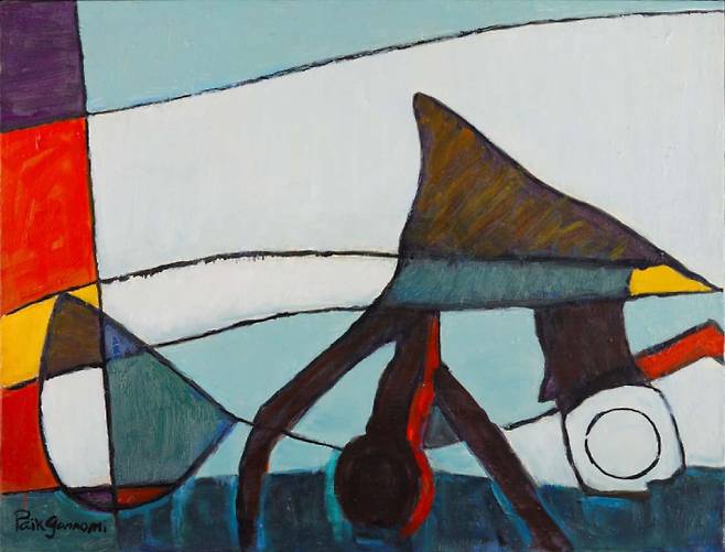 백철극 作. 비행기 Ⅱ(1977-19878) 68.5x100 oil on canvas 국립현대미술관 소장. 뉴스탑전남 제공