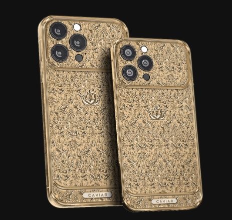 아이폰13프로·프로 맥스를 18K 금으로 도금한 '토탈 골드' 에디션이 관심을 끌고 있다. /사진=캐비어 홈페이지 캡처