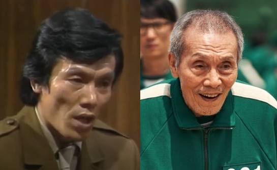 MBC'제1공화국(왼쪽)'과 '오징어게임'에 출연한 배우 오영수