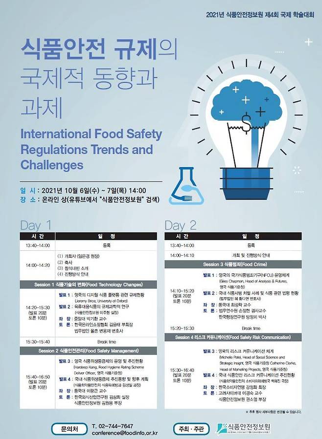 [서울=뉴시스] '식품안전 규제의 국제적 동향과 과제' (사진= 식품안전정보원 제공) 2021.10.4 photo@newsis.com *재판매 및 DB 금지